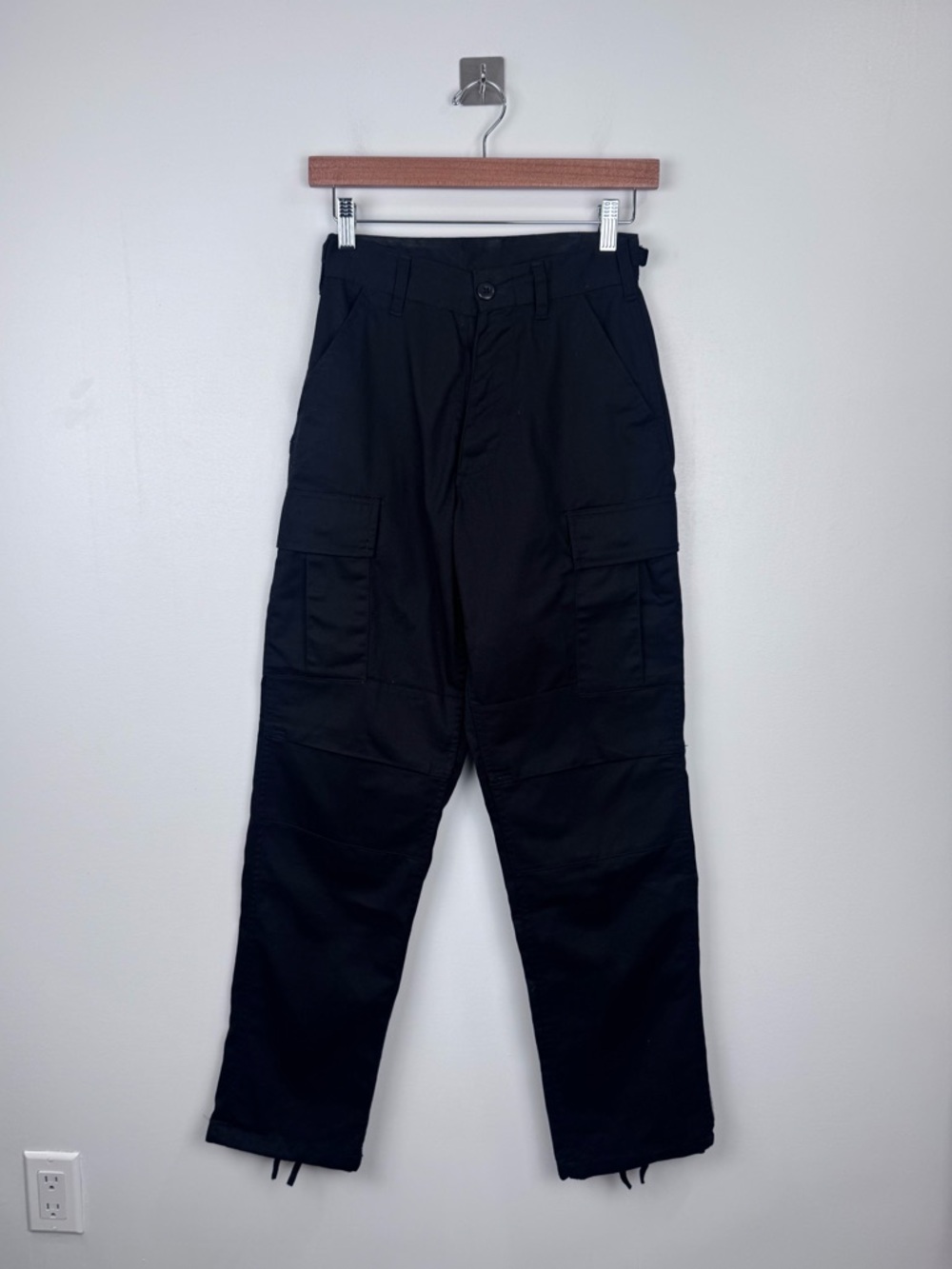 Local European Women Black Cargo‎ Pant Size XS/S